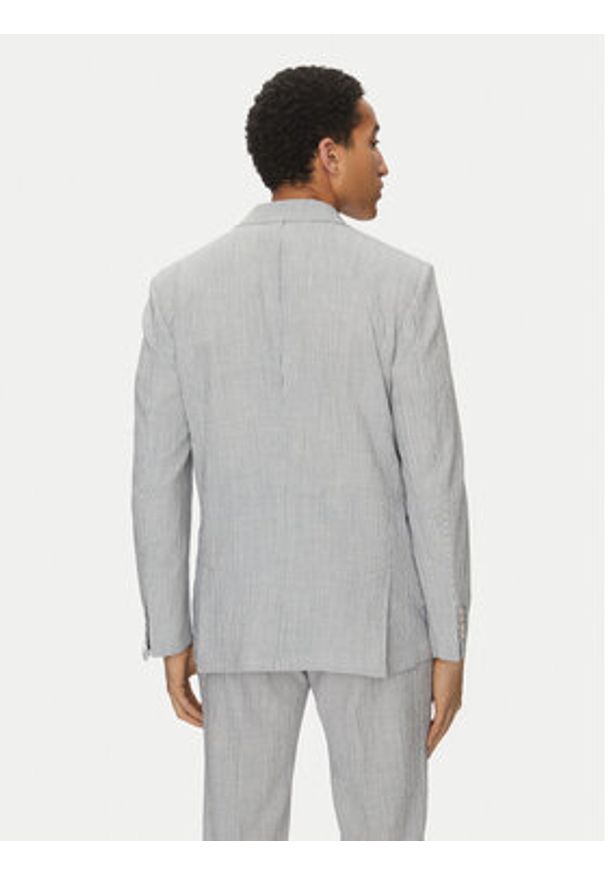 Marciano Guess Marynarka 5GHN16 2314Z Błękitny Slim Fit. Kolor: niebieski. Materiał: wełna