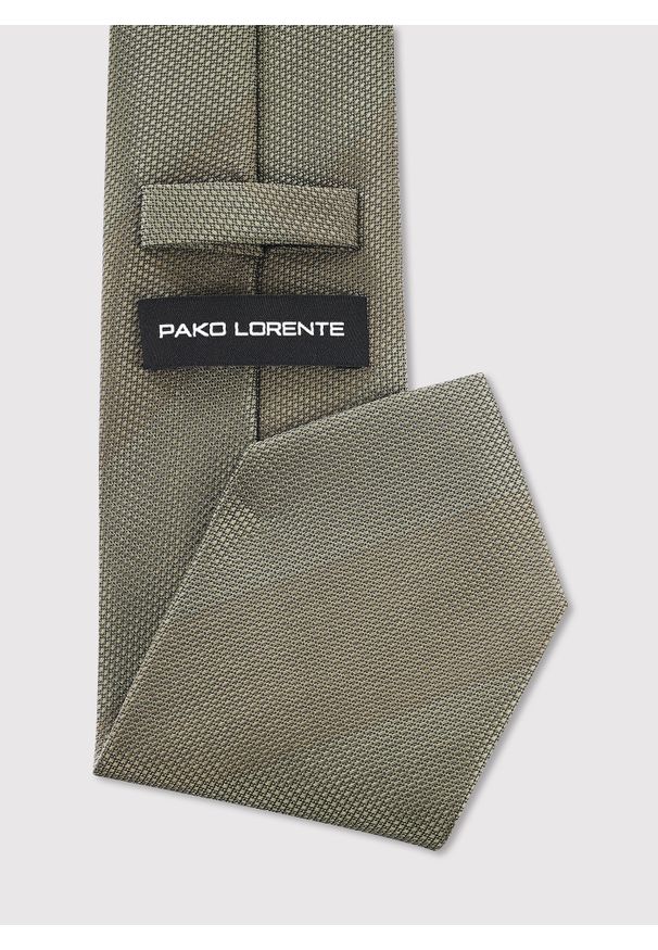 Pako Lorente - PAKO LORENTE – Zielony krawat w pasy. Kolor: zielony. Materiał: poliester