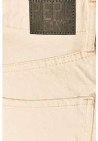 Pepe Jeans - Szorty jeansowe Mable. Okazja: na co dzień. Kolor: beżowy. Styl: casual #3