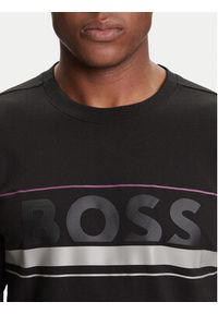 BOSS T-Shirt Iconic Zone 50550113 Czarny Regular Fit. Kolor: czarny. Materiał: bawełna #4