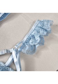 Intica - Komplet bielizny tiulowej z koronką na wyjątkowe okazje Alise. Kolor: czarny. Materiał: tiul, koronka. Wzór: koronka #3