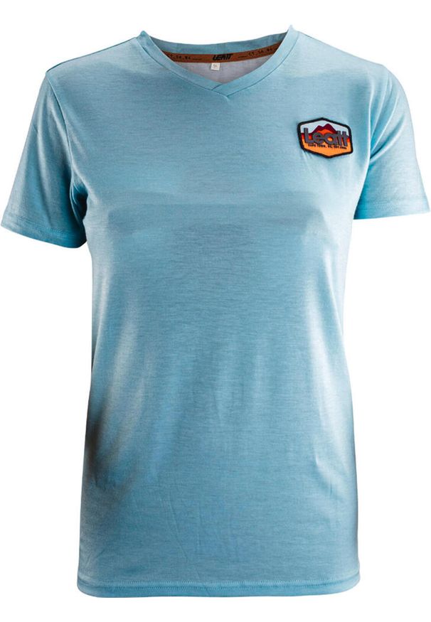 Koszulka damska LEATT T-Shirt Premium Women. Kolor: niebieski. Sport: kolarstwo