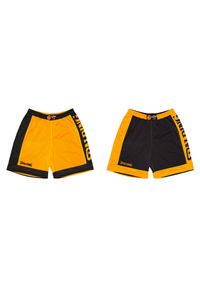 SPALDING - Spodenki koszykarskie Spalding Reversible Dwustronne. Kolor: żółty, wielokolorowy, czarny