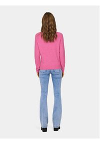 only - ONLY Sweter Rica 15204279 Różowy Regular Fit. Kolor: różowy. Materiał: syntetyk #5