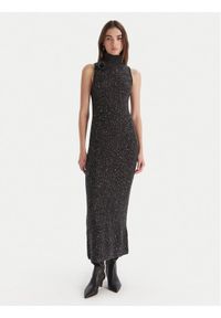 Marella Sukienka dzianinowa Ilsa 2523326072 Szary Slim Fit. Kolor: szary. Materiał: syntetyk