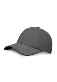 SIROKO - Sześciopanelowa sportowa czapka z daszkiem Fitness Siroko Coach Dark Gray. Kolor: szary. Materiał: tkanina. Styl: sportowy