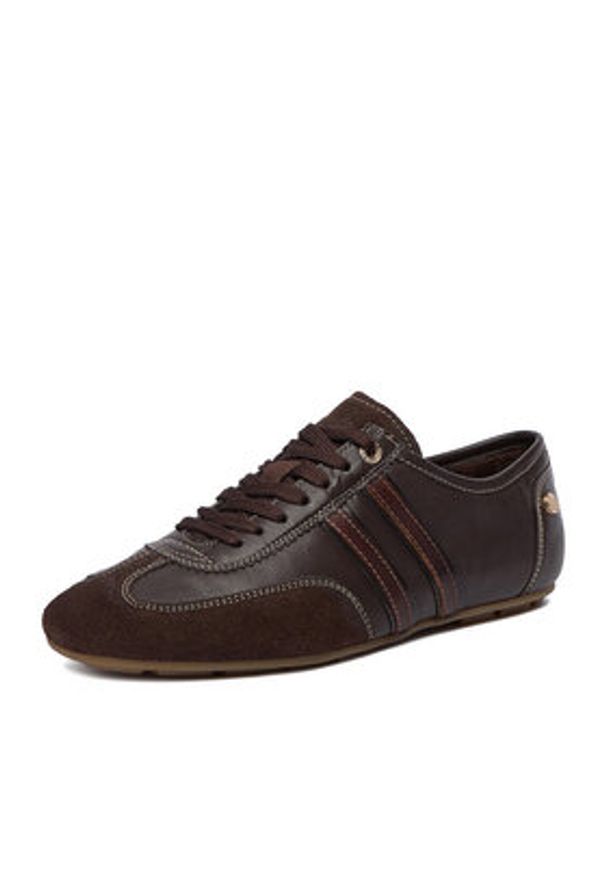 Beverly Hills Polo Club Sneakersy EO-WI45-BILL-01 Brązowy ciemny. Kolor: brązowy. Materiał: skóra