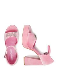 Juicy Couture Sandały EO-WSS21645-01 Różowy. Kolor: różowy. Materiał: materiał