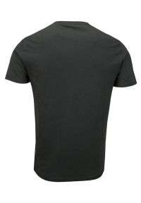 Grafitowy T-shirt Męski, Krótki Rękaw -Just Yuppi- Koszulka, z Nadrukiem, Koszulka w Napisy, Szara. Okazja: na co dzień. Kolor: szary. Materiał: bawełna. Długość rękawa: krótki rękaw. Długość: krótkie. Wzór: nadruk. Styl: casual #2