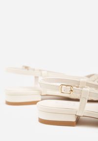 Born2be - Beżowe Sandały Ozdobione Plecionką Melorah. Okazja: na co dzień. Zapięcie: sprzączka. Kolor: beżowy. Materiał: jeans. Wzór: aplikacja. Styl: casual, elegancki #5