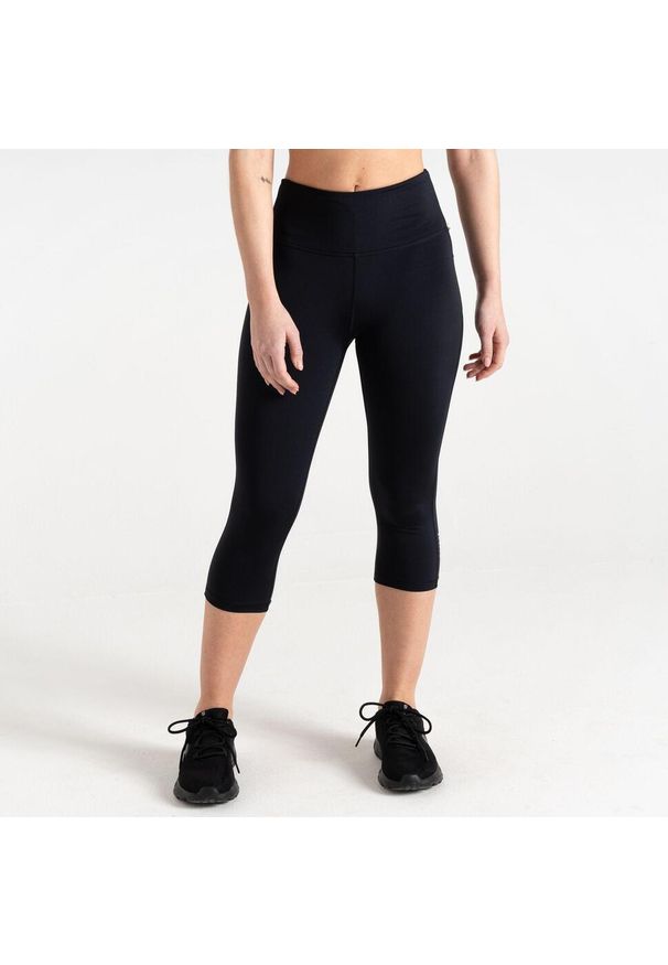 DARE 2B - Leginsy damskie sportowe Dare 2B Influential 3/4. Kolor: czarny, zielony, wielokolorowy. Sport: fitness