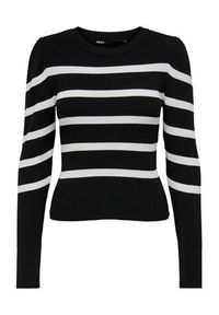 only - ONLY Sweter Sally 15251029 Czarny Regular Fit. Kolor: czarny. Materiał: syntetyk #4