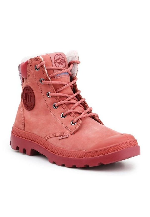 Buty Palladium Pampa Sport Wps Brick Dust/Cowhide W 72992-653-M różowe. Okazja: na co dzień. Kolor: różowy. Materiał: materiał, skóra, guma, syntetyk. Szerokość cholewki: normalna. Styl: sportowy