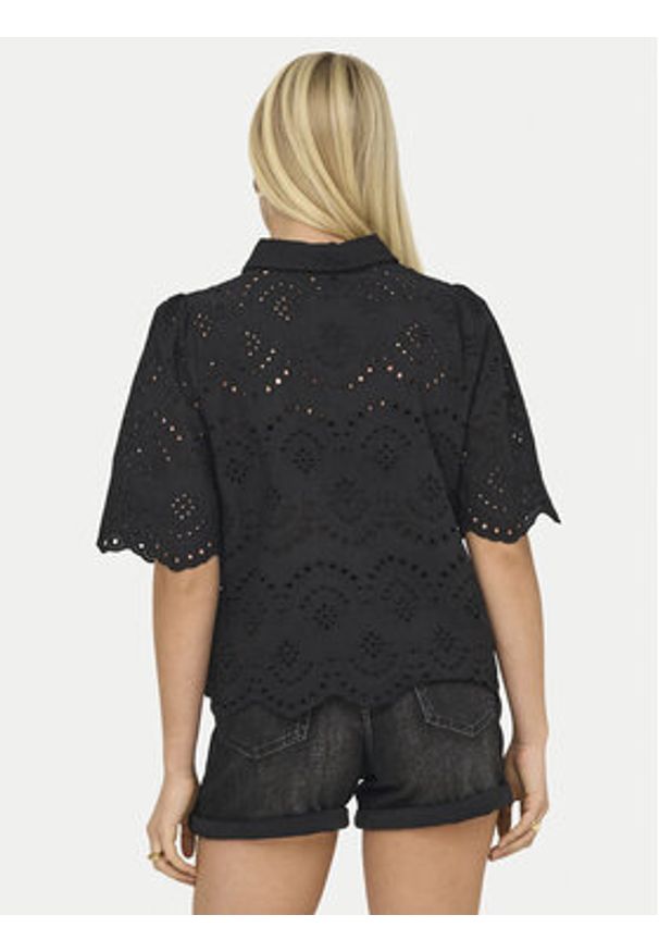 only - ONLY Koszula Valais 15351106 Czarny Regular Fit. Kolor: czarny. Materiał: bawełna