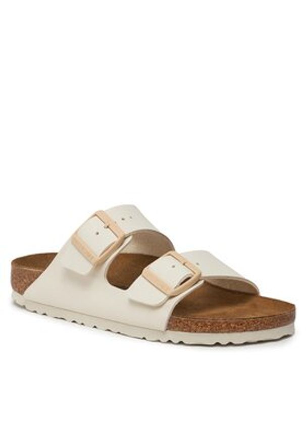 Birkenstock Klapki Arizona Birko-Flor 1027339 Beżowy. Kolor: beżowy. Materiał: skóra