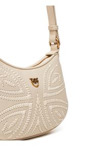 Pinko - PINKO Torebka Half Moon Baby PE 25 PLTT 103538 A2C3 Écru. Materiał: skórzane #3