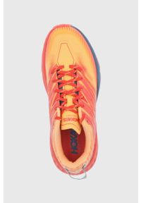Hoka One One - Buty Speedgoat 4. Nosek buta: okrągły. Zapięcie: sznurówki. Kolor: pomarańczowy. Materiał: guma. Wzór: geometria. Sport: bieganie #5