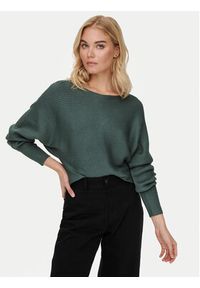 only - ONLY Sweter Adaline 15226298 Zielony Relaxed Fit. Kolor: zielony. Materiał: wiskoza #6