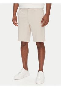 BOSS Szorty materiałowe S_Commuter-J 50511436 Beżowy Slim Fit. Kolor: beżowy. Materiał: syntetyk