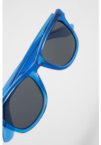 Pepe Jeans Okulary przeciwsłoneczne Way męskie. Kształt: prostokątne. Kolor: niebieski
