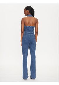 Guess Kombinezon W5GD1C D4LT0 Niebieski Regular Fit. Kolor: niebieski. Materiał: jeans, bawełna #4
