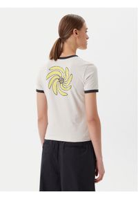 Element T-Shirt ELJZT00138 Beżowy Regular Fit. Kolor: beżowy. Materiał: bawełna