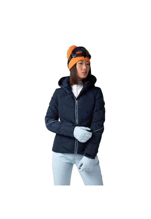 Kurtka Narciarska Rossignol damska W Staci pearly JKT granatowa. Kolor: niebieski. Sezon: zima. Sport: narciarstwo