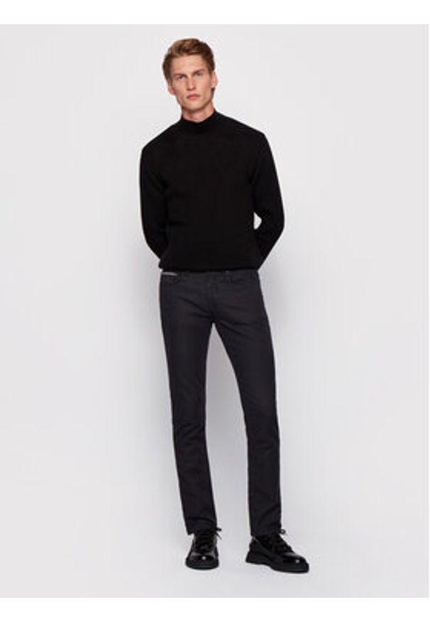 BOSS - Boss Spodnie materiałowe Delaware3-1-20+ 50435156 Czarny Slim Fit. Kolor: czarny. Materiał: bawełna