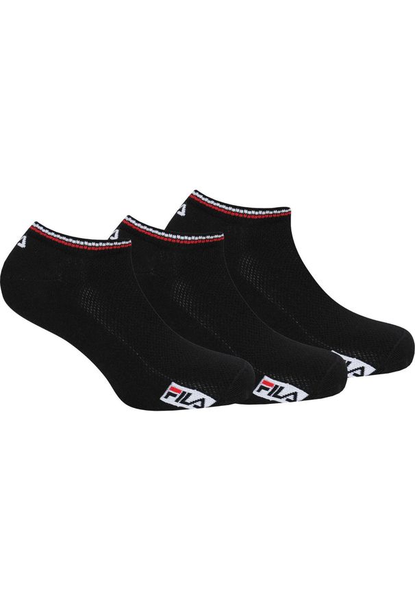 Fila 3-pack niewidoczne skarpetki bambusowe czarne 39-42. Kolor: czarny