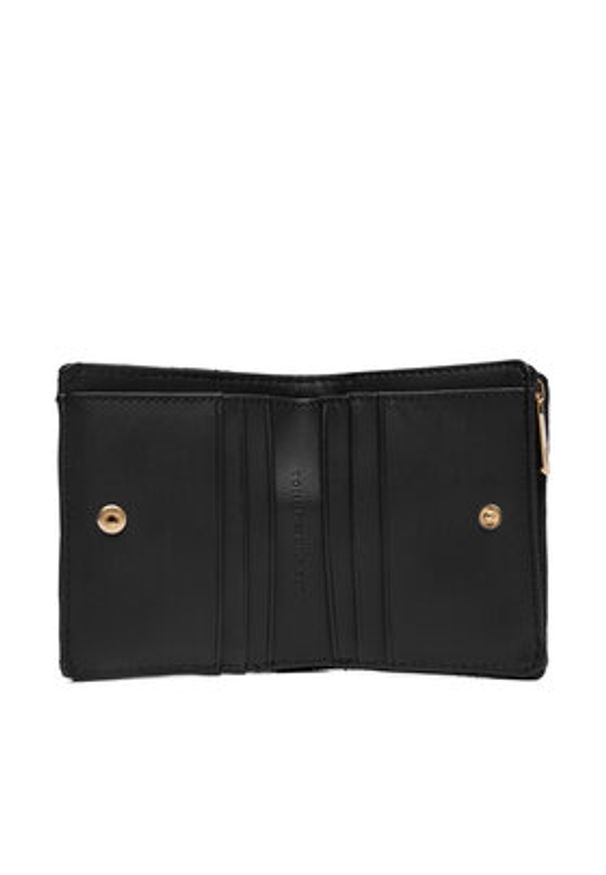 TOMMY HILFIGER - Tommy Hilfiger Portfel Th Feminine Bifold AW0AW18701 Czarny. Kolor: czarny. Materiał: skóra
