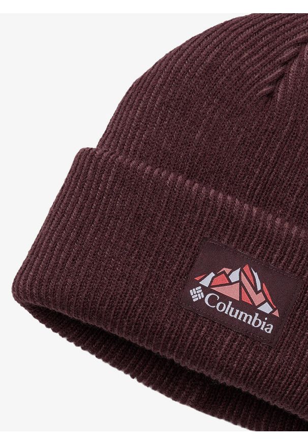 columbia - Czapka zimowa Columbia Provisions Cuffed Beanie - moonvista/mountain. Kolor: czerwony. Sezon: zima
