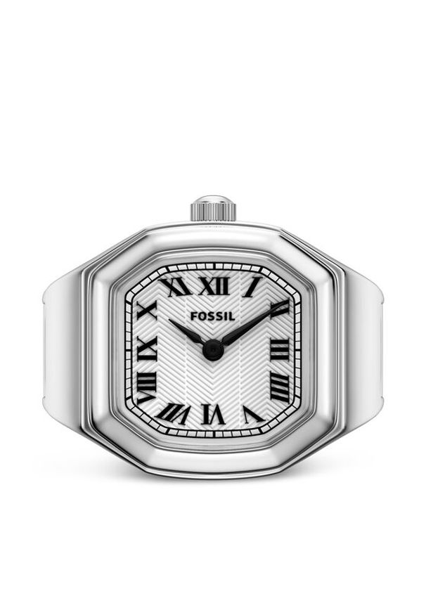 Fossil Zegarek Watch Ring ES5482 Srebrny. Kolor: srebrny