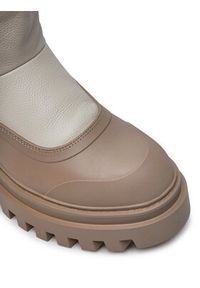 Calvin Klein Jeans Śniegowce Flatform Chelsea Boot Padded YW0YW01558 Beżowy. Kolor: beżowy. Materiał: skóra #3