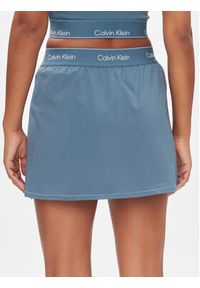Calvin Klein Performance Spódnica mini 00GWS4T901 Niebieski Regular Fit. Kolor: niebieski. Materiał: syntetyk