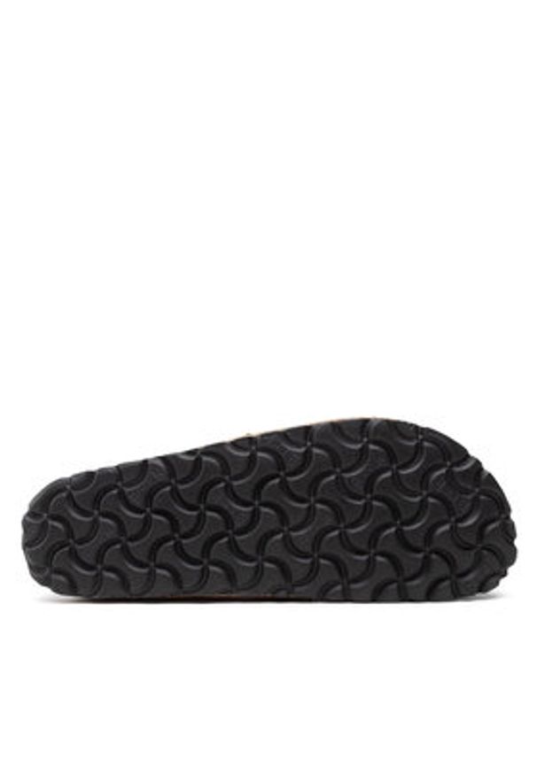 Birkenstock Klapki Buckley 1017826 Czarny. Kolor: czarny. Materiał: skóra, welur