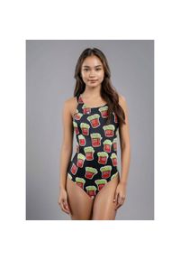 TURBO - Turbo Damski Kostium Kąpielowy Fries – Żółty, Rozmiar 34. Kolor: żółty. Wzór: nadruk #1