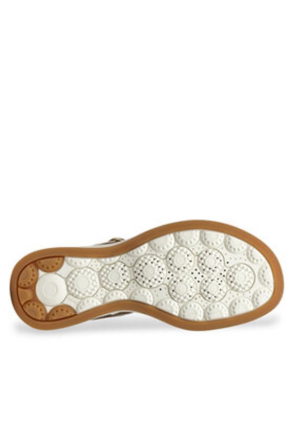 Geox Sandały D Spherica Ecub-3 S D550VA 022NF CH62L Beżowy. Kolor: beżowy. Materiał: zamsz, skóra