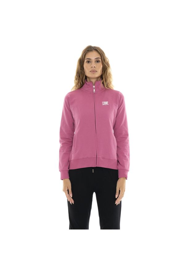 LEONE 1947 APPAREL - Zimowy damski kombinezon zapinany na zamek i kołnierzyk „Silver”. Kolor: czarny, fioletowy, wielokolorowy. Materiał: dresówka. Sport: fitness