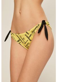 Karl Lagerfeld - Figi kąpielowe. Kolor: żółty. Materiał: materiał, poliamid, elastan #1