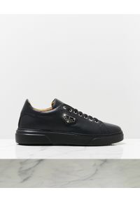 Philipp Plein - PHILIPP PLEIN - Czarne sneakersy Lo-Top. Okazja: na co dzień. Kolor: czarny. Materiał: guma #2