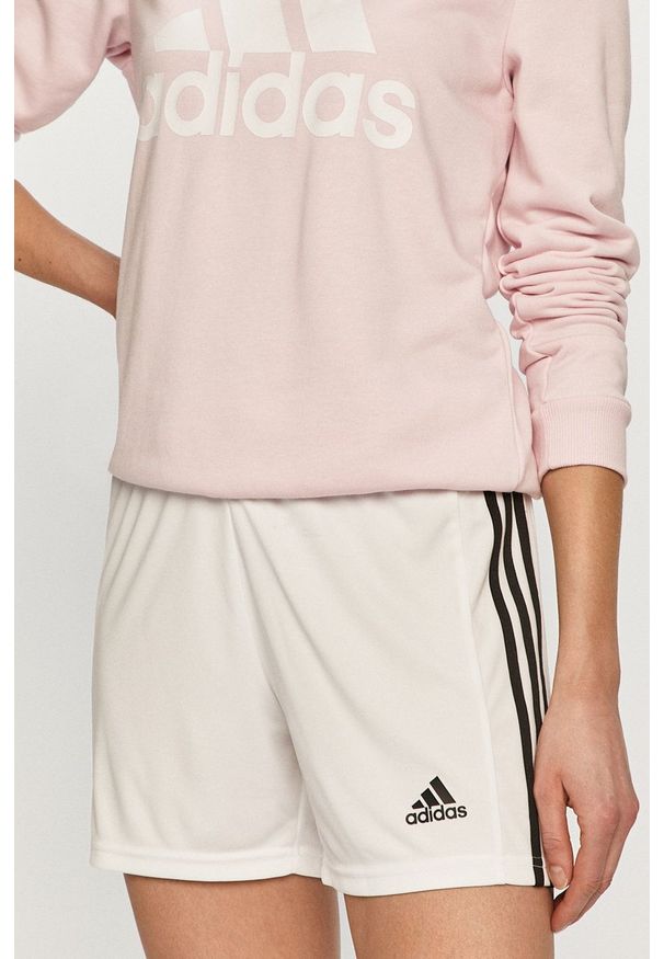 adidas Performance - Szorty. Okazja: na co dzień. Stan: podwyższony. Kolor: biały. Styl: casual