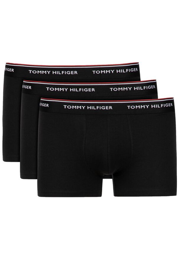 TOMMY HILFIGER - Tommy Hilfiger Komplet 3 par bokserek 3P Trunk 1U87903842 Czarny. Kolor: czarny. Materiał: bawełna