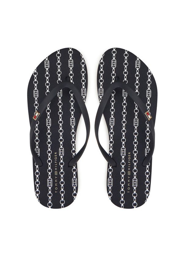 TOMMY HILFIGER - Japonki Tommy Hilfiger. Kolor: niebieski