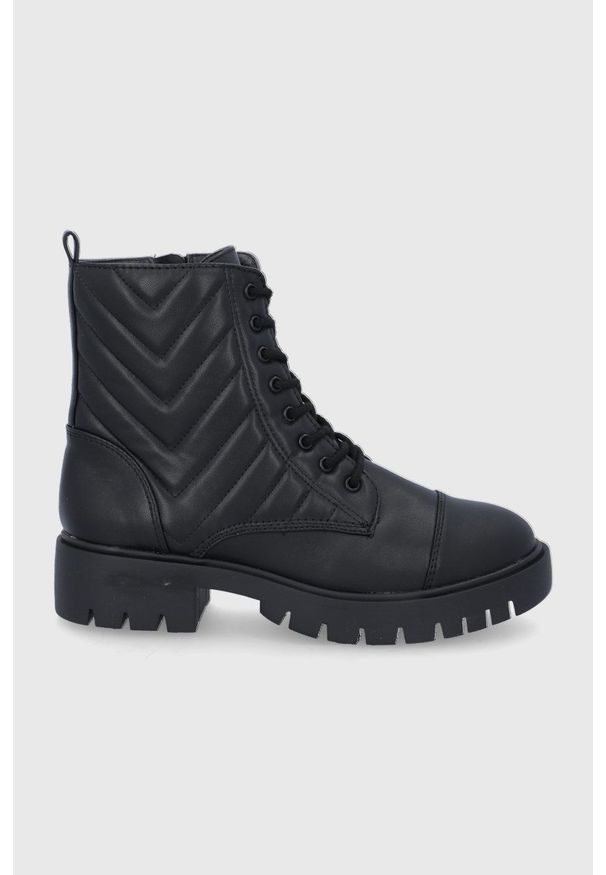Aldo - Workery Aubree. Nosek buta: okrągły. Kolor: czarny. Materiał: guma