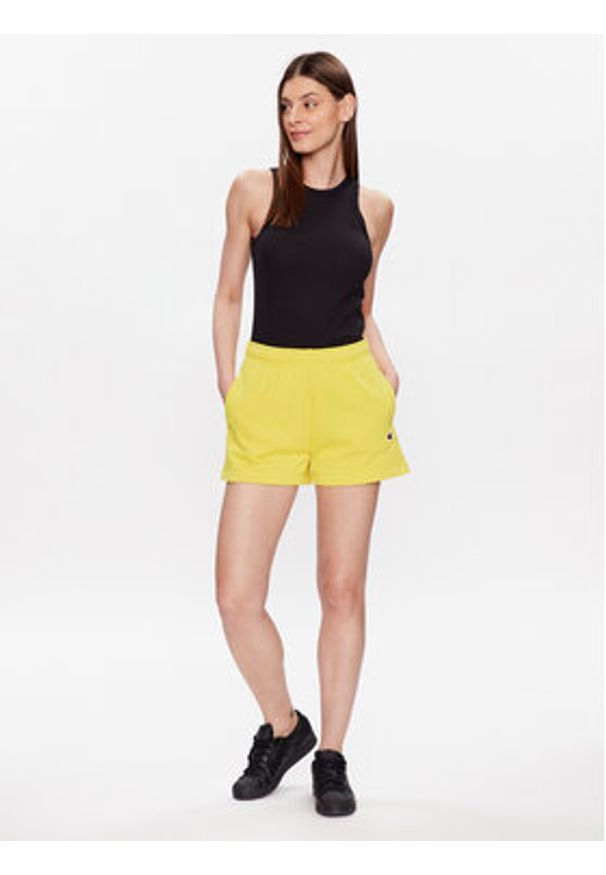 Champion Top 116251 Czarny Regular Fit. Kolor: czarny. Materiał: syntetyk, bawełna