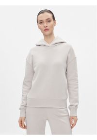 Calvin Klein Bluza Metallic Micro Logo K20K206960 Beżowy Relaxed Fit. Kolor: beżowy. Materiał: bawełna