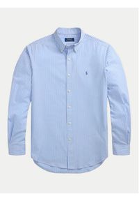Polo Ralph Lauren Koszula 710929346016 Błękitny Custom Fit. Typ kołnierza: polo. Kolor: niebieski. Materiał: bawełna #3
