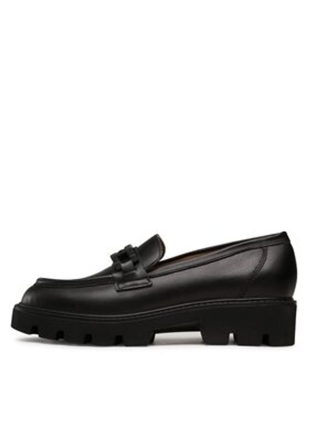 Badura Loafersy TROPEA-E23-28188PE Czarny. Kolor: czarny. Materiał: skóra