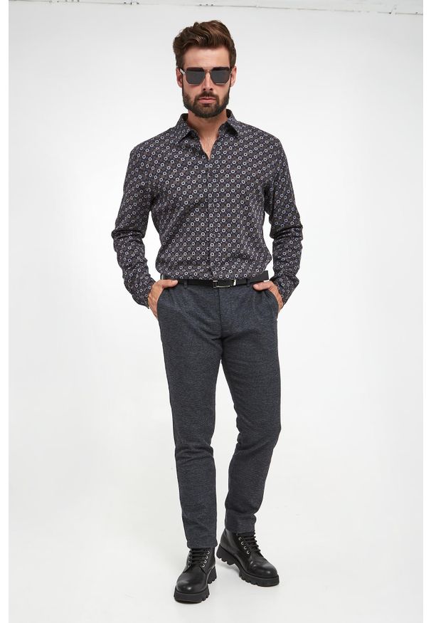 JOOP! Jeans - Koszula męska ze wzorem Hanson2-W JOOP! JEANS