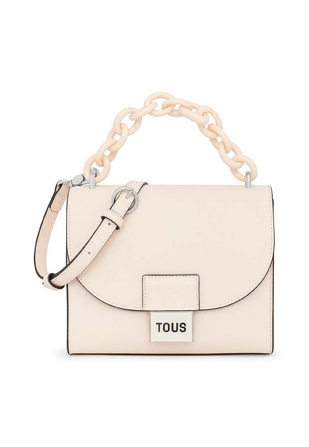 Tous torebka kolor beżowy. Kolor: beżowy. Rodzaj torebki: na ramię